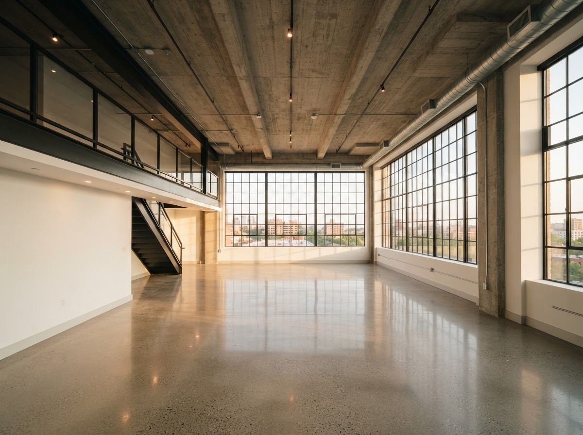 Saniertes Loft-Interieur